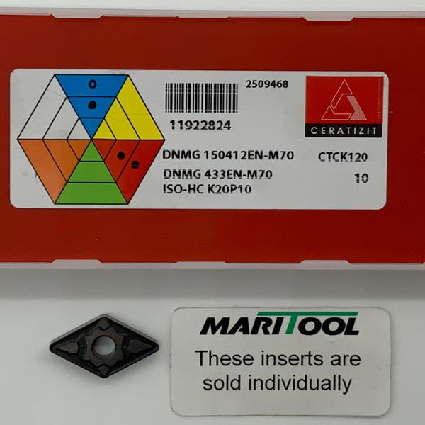 Ceratizit DNMG150412EN M70 CTCK120 ( DNMG433EN M70 )