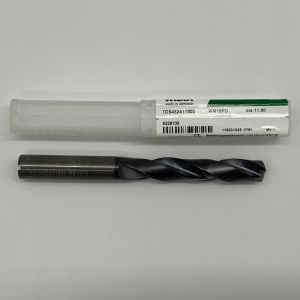 Widia Solid Carbide 2 Flute Drill .4646 (11.8mm) Cutting Dia X 2.61 Flute Length Coolant Thru