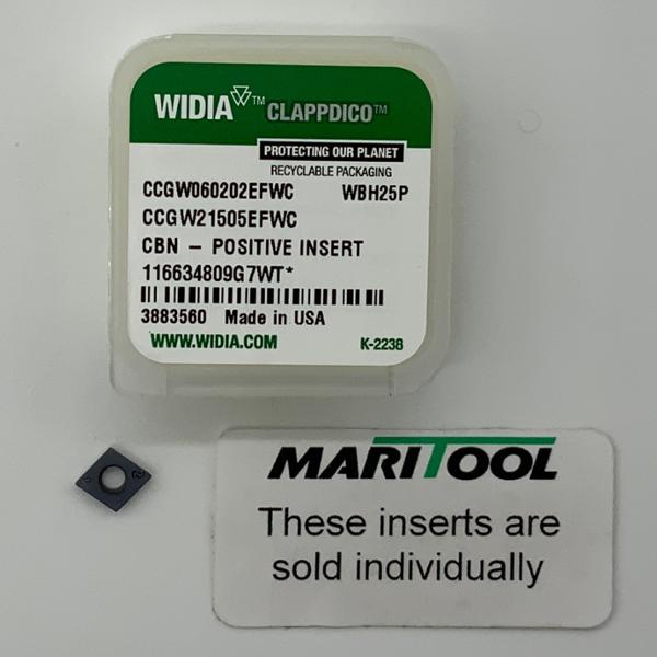 Widia CCGW060202EFWC WBH25P ( CCGW21505EFWC )