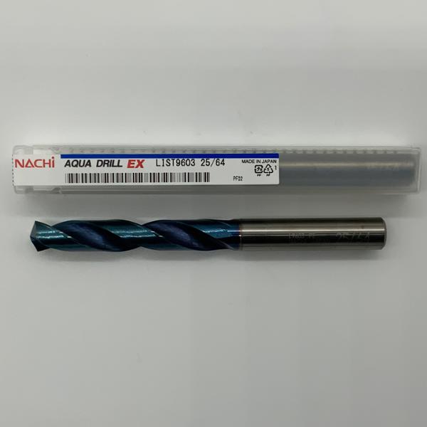 Nachi Solid Carbide 2 Flute Drill .3906 (25/64) Cutting Dia x 2.36 Flute Length