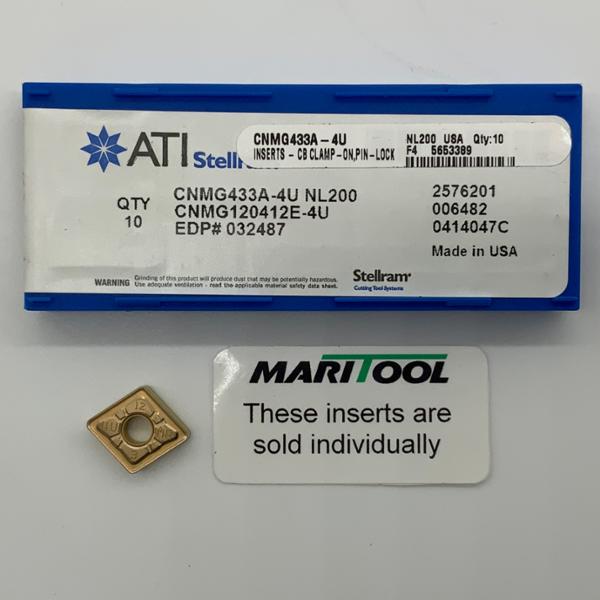 ATI Stellram CNMG120412E 4U NL200 (CNMG433A 4U)