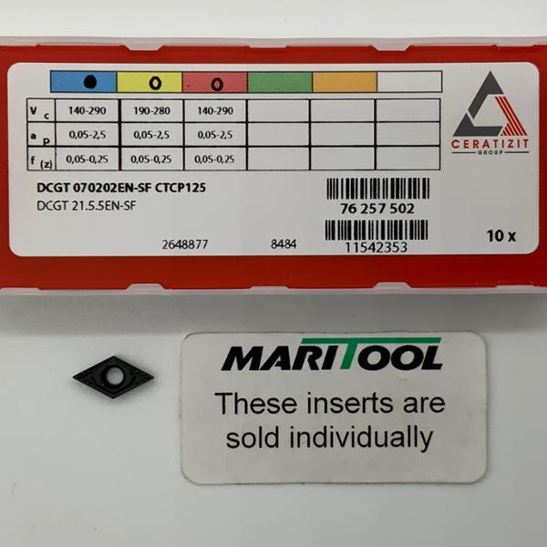 Ceratizit DCGT070202EN SF CTCP125 ( DCGT21.5.5EN SF )