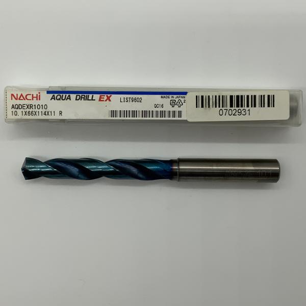 Nachi Solid Carbide 2 Flute Drill .3976 (10.1mm) Cutting Dia X 2.60 Flute Length