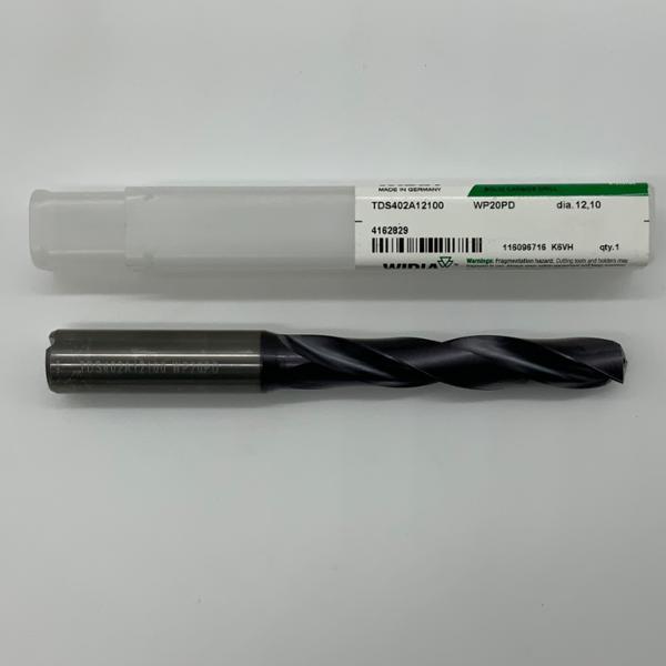Widia Solid Carbide 2 Flute Drill .4764 (12.1mm) Cutting Dia X 2.74 Flute Length Coolant Thru