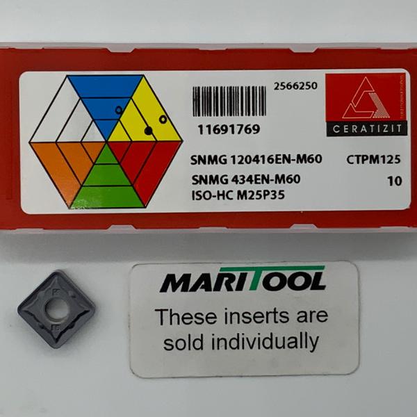 Ceratizit SNMG120416EN M60 CTPM125 ( SNMG434EN M60 )