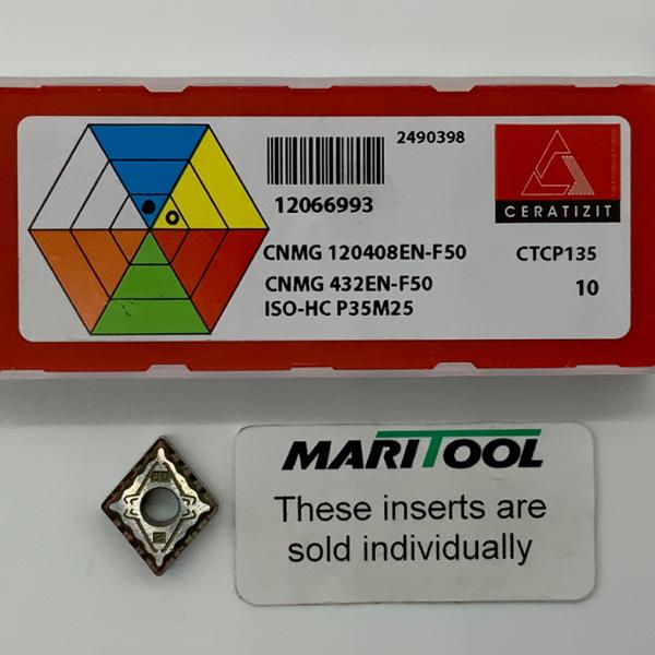 Ceratizit CNMG120408EN F50 CTCP135 ( CNMG432EN F50 )