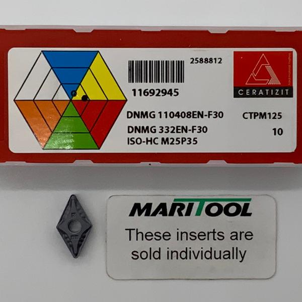Ceratizit DNMG110408EN F30 CTPM125 ( DNMG332EN F30 )