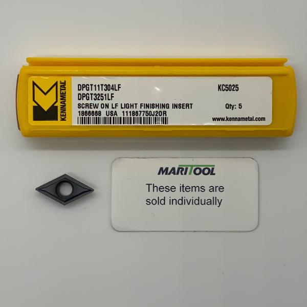 Kennametal DPGT11T304LF KC5025 ( DPGT3251LF )