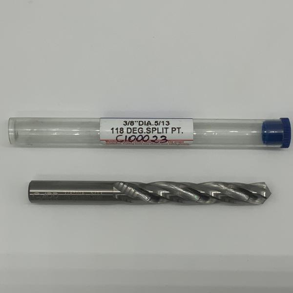 Garr Solid Carbide 3 Flute Drill .3750 (3/8) Cutting Dia X 2.3 Flute Length