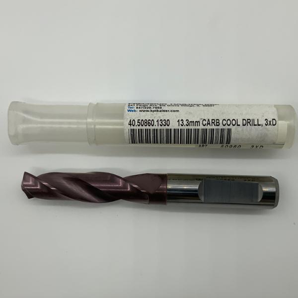 Sphinx Solid Carbide 2 Flute Drill .5236 (13.3mm) Cutting Dia X 1.85 Flute Length Coolant Thru