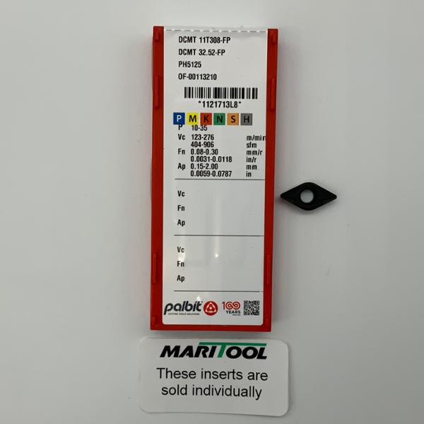 Palbit DCMT 32.52 FP  PH5125  ( DCMT 11T308 FP )