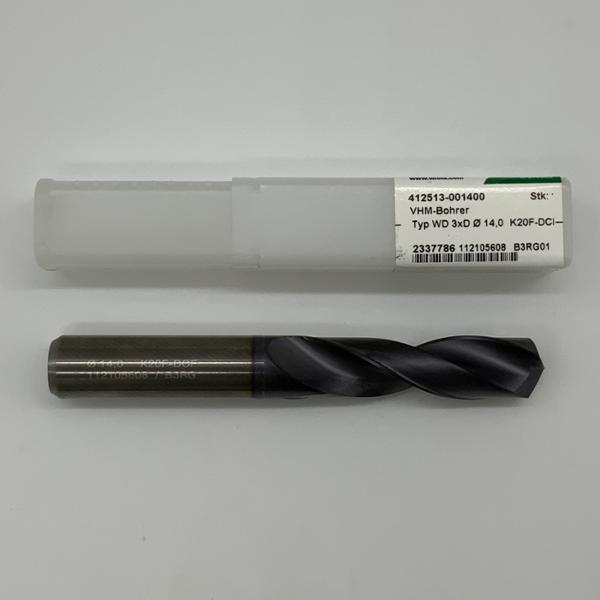 Kyocera Solid Carbide 2 Flute Drill .5512 (14mm) Cutting Dia X 2.03 Flute Length
