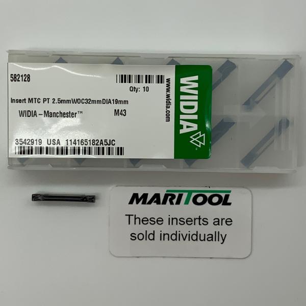Widia 582-128 582128  M43  2.5mm Wide Double Ended Dogbone