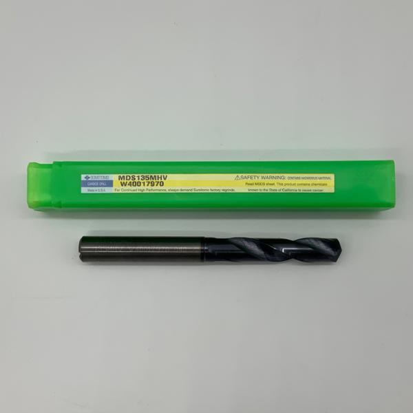 Sumitomo Solid Carbide 2 Flute Drill .5313 (17/32) Cutting Dia X 2.3 Flute Length Coolant Thru