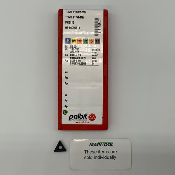 Palbit TCMT 110204-MM (TCMT 21.51-MM) PH5115