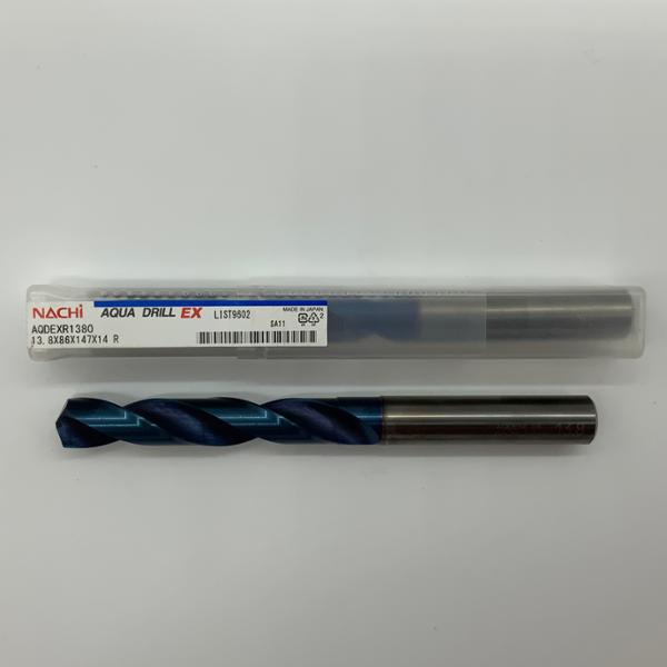 Nachi Solid Carbide 2 Flute Drill .5433 (13.8mm) Cutting Dia X 3.39 Flute Length