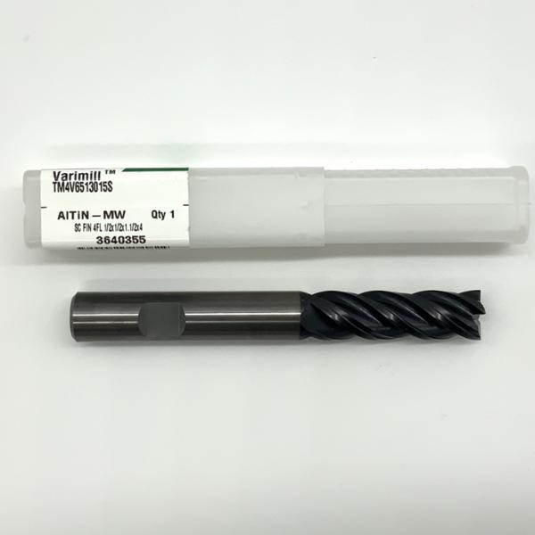 Widia Solid Carbide 4 Flute Endmill .5000 (1/2”) Cutting Dia X 1.5 Flute Length Variable Flute