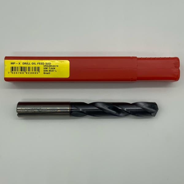 Dormer Solid Carbide 2 Flute Drill .5312 (17/32”) Cutting Dia X 2.60 Flute Length Coolant Thru
