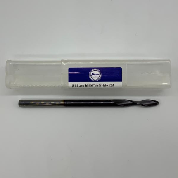 ToolMex Solid Carbide 2 Flute Ball Endmill .3125 (5/16) Cutting Dia X 1.50 Flute Length With X Long Shank