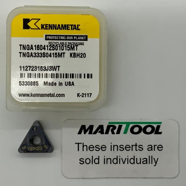 Kennametal TNGA160412S01015MT KBH20 ( TNGA333S0415MT )