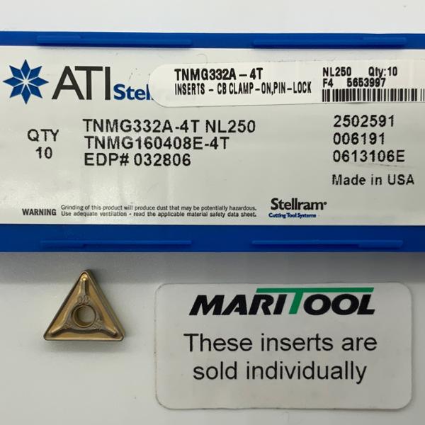 ATI Stellram TNMG160408E 4T NL250 ( TNMG332A 4T )