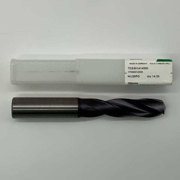 Widia Solid Carbide 2 Flute Drill .5709 (14.5mm) Cutting Dia X 2.20 Flute Length