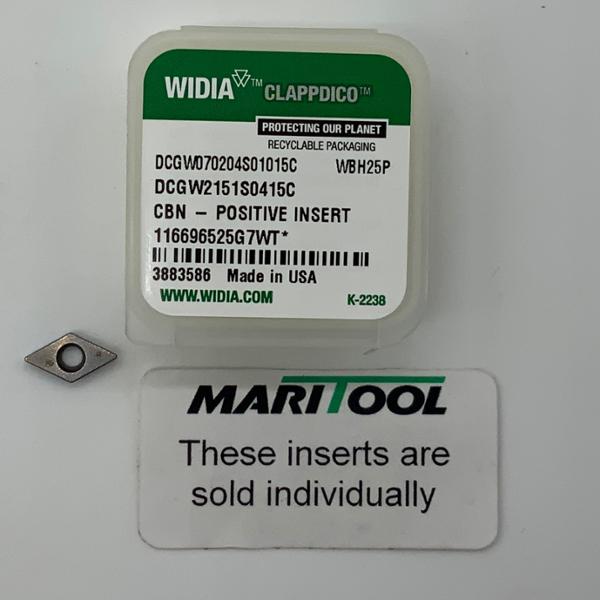 Widia DCGW070204S01015C WBH25P ( DCGW2151S0415C )