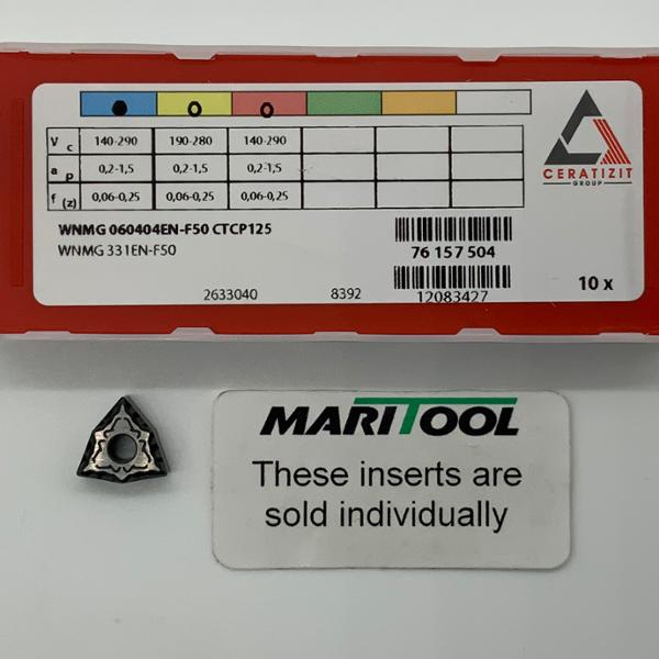 Ceratizit WNMG060404EN F50 CTCP125 ( WNMG331EN F50 )