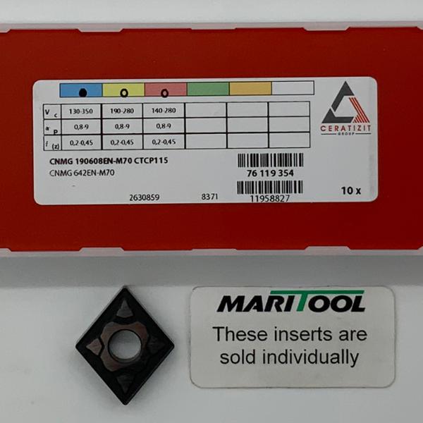 Ceratizit CNMG190608EN M70 CTCP115 ( CNMG642EN M70 )