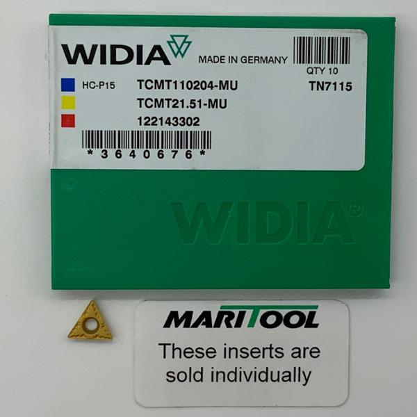 Widia TCMT110204 MU TN7115 ( TCMT21.51 MU )