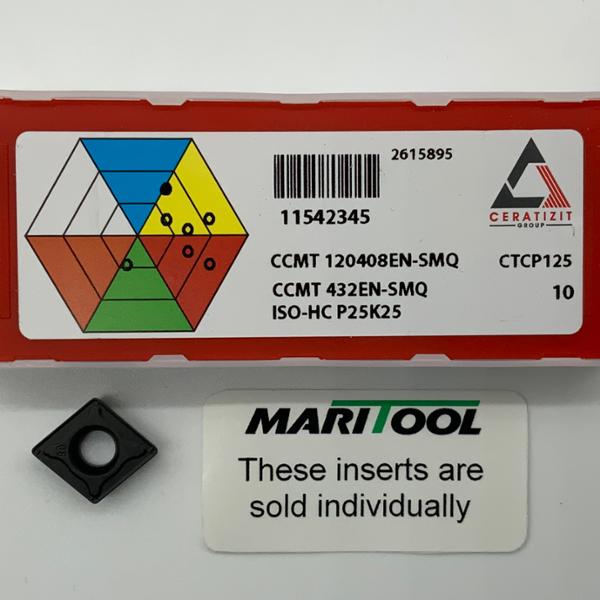 Ceratizit CCMT120408EN SMQ CTCP125 ( CCMT432EN SMQ )