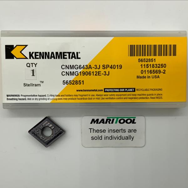 Kennametal CNMG190612E 3J SP4019 ( CNMG643A 3J )