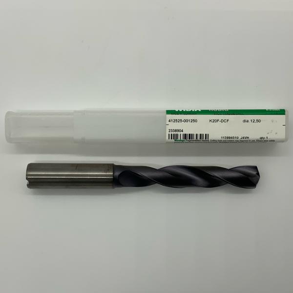 Widia Solid Carbide 2 Flute Drill .4921 (12.50mm) Cutting Dia X 2.70 Flute Length Coolant Thru