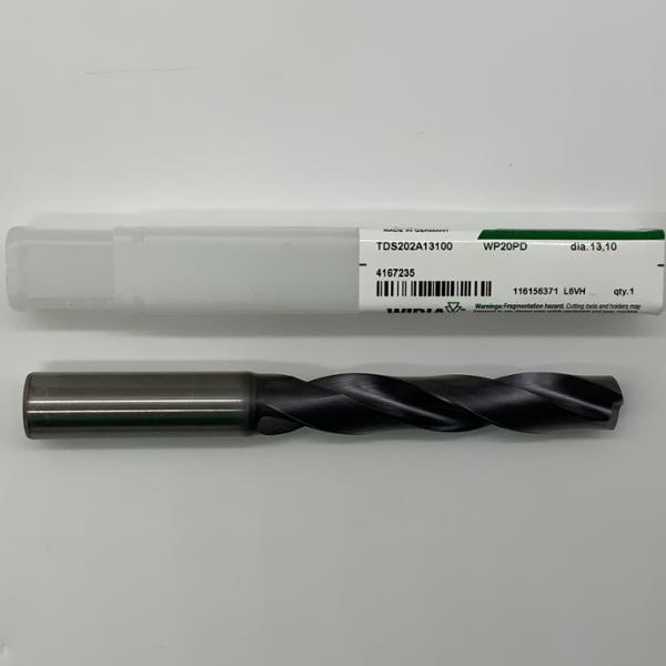 Widia Solid Carbide 2 Flute Drill .5157 (13.1mm) Cutting Dia X 2.75 Flute Length