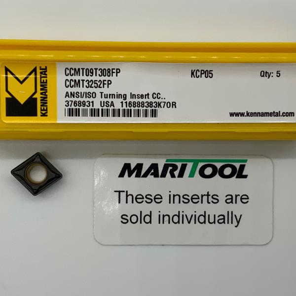 Kennametal CCMT09T308FP KCP05 ( CCMT3252FP )