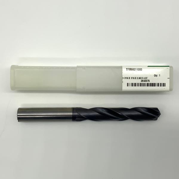 Widia Solid Carbide 2 Flute Drill .4375 (7/16”) Cutting Dia X 2.30 Flute Length Coolant Thru
