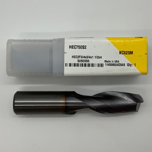 Kennametal Solid Carbide 2 Flute Endmill .7500 (3/4”) Cutting Dia X 1.50 Flute Length