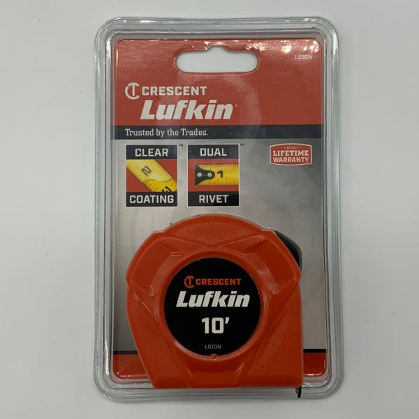 Lufkin Tape Measure 1/2” X 10’ Orange Power Return Lufkin Brand