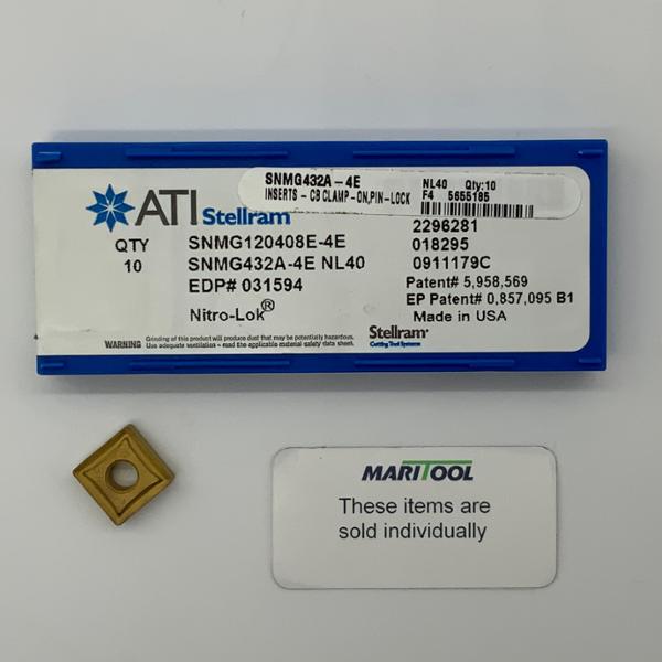 ATI Stellram SNMG120408E-4E NL40 ( SNMG432A-4E )