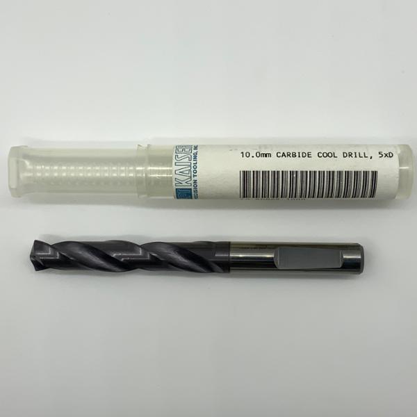 Sphinx Solid Carbide 2 Flute Drill .3937 (10.0mm) Cutting Dia X 1.97 Flute Length Coolant Thru