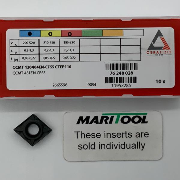 Ceratizit CCMT120404EN CF55 CTEP110 ( CCMT431EN CF55 )