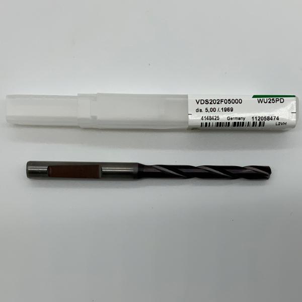 Widia Solid Carbide 2 Flute Drill .1969 (5.00mm) Cutting Dia X 1.60 Flute Length