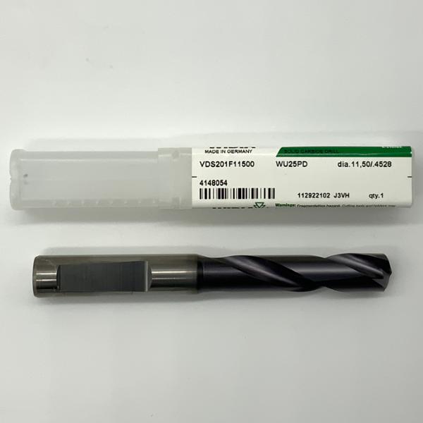 Widia Solid Carbide 2 Flute Drill .4528 (11.5mm) Cutting Dia X 1.90 Flute Length