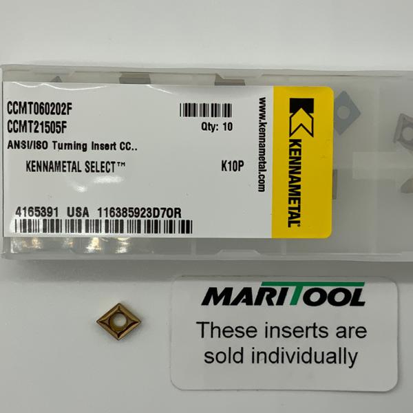 Kennametal CCMT060202F K10P ( CCMT21505F )