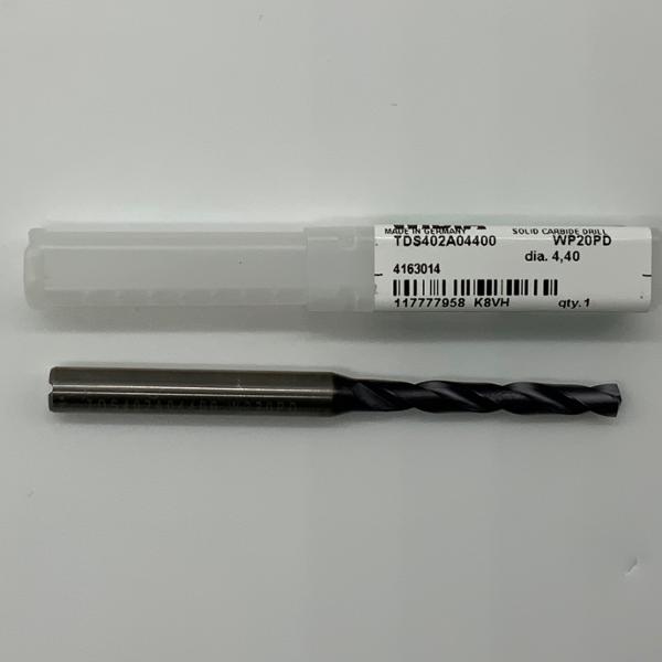 Widia Solid Carbide 2 Flute Drill .1732 (4.4mm) Cutting Dia X 1.22 Flute Length Coolant Thru