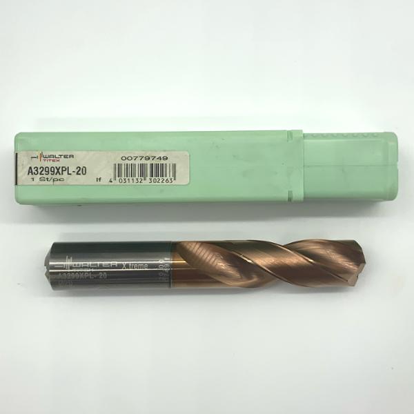 Walter Solid Carbide 2 Flute Drill .7874 (20mm) Cutting Dia X 1.95 Flute Length Coolant Thru
