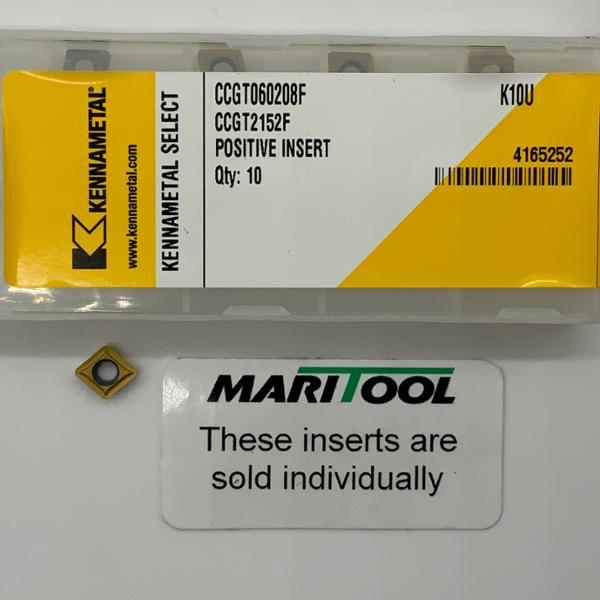 Kennametal CCGT060208F K10U ( CCGT2152F )