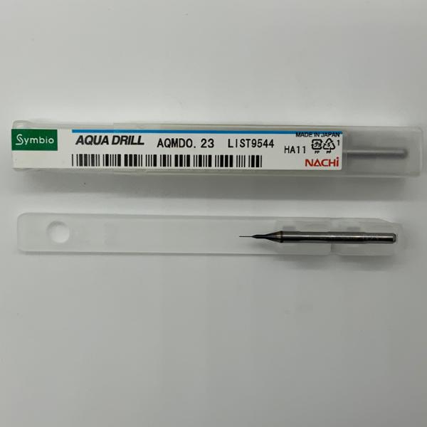 Nachi Solid Carbide 2 Flute Drill .0091 (.23mm) Cutting Dia X .10 Flute Length