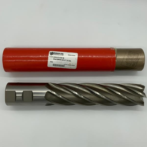 Brubaker HSS 6 Flute Endmill 2.000 (50.80mm) Cutting Dia X 8.0 Flute Length