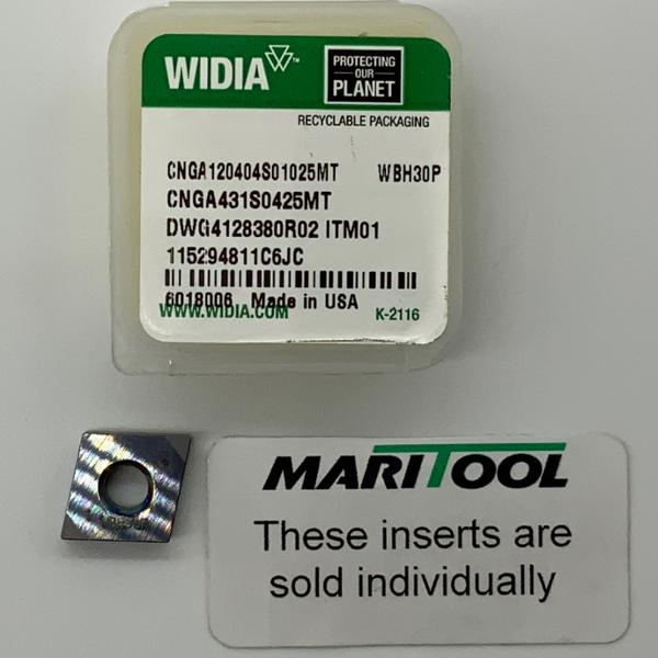 Widia CNGA120404S01025MT WBH30P ( CNGA431S0425MT )